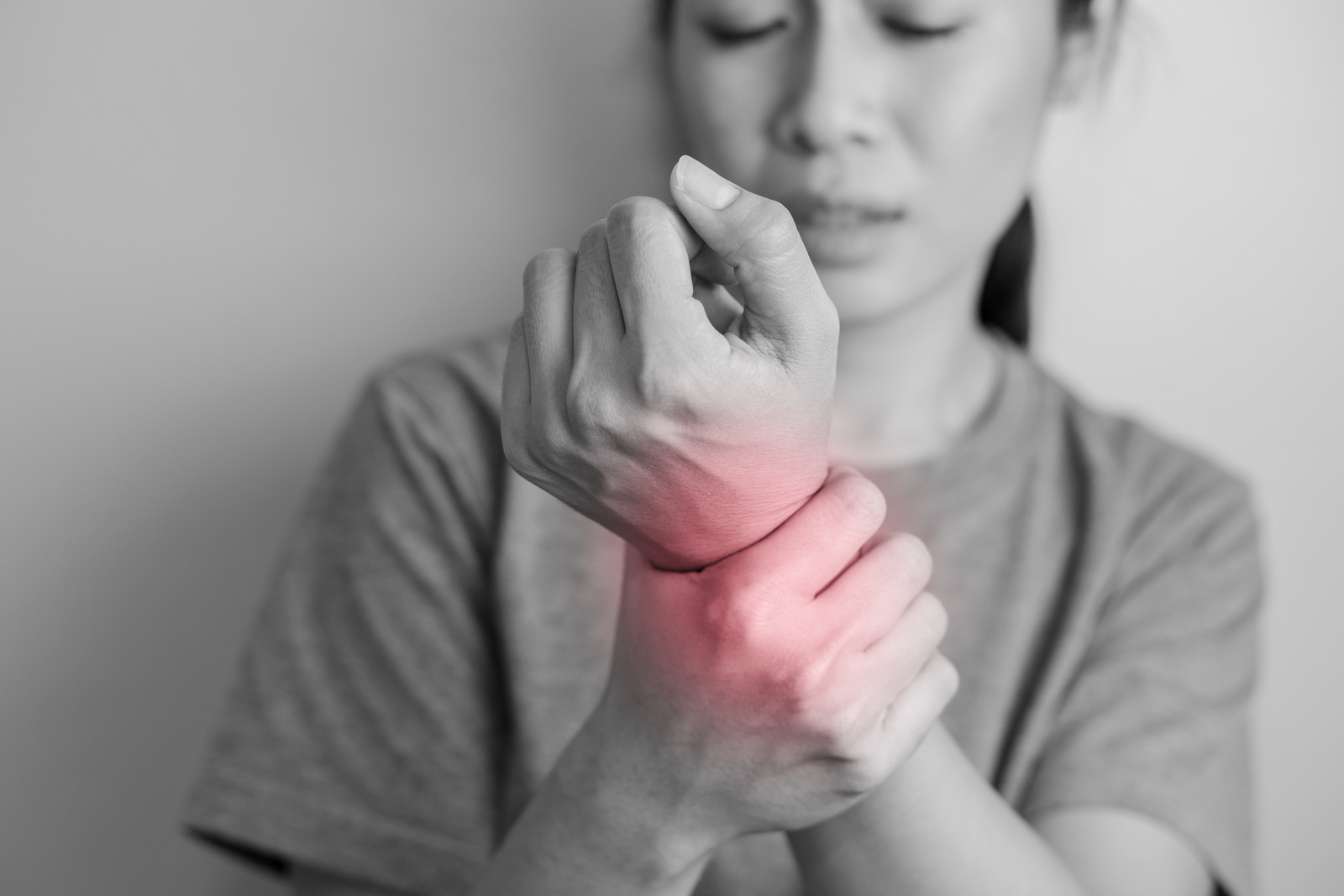 woman suffering from joint pain